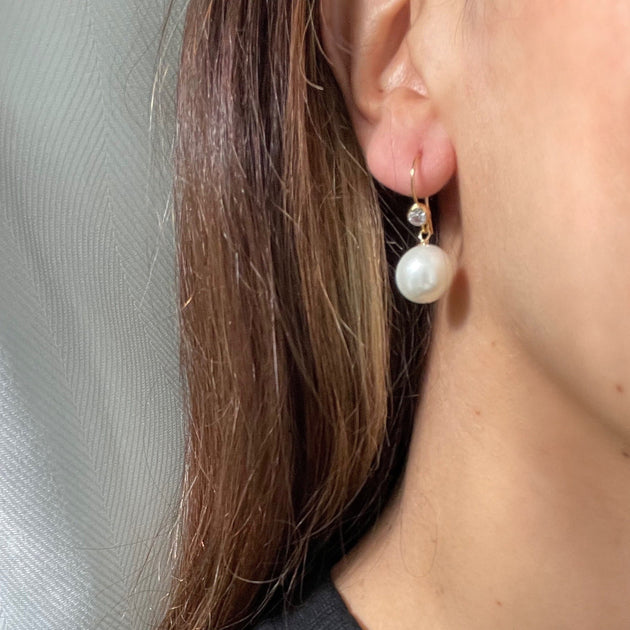 ★韓国人気★TATIANA★Double Hook Pearl Earrings Kopia_av_Kopia_av_Klassisk_Geo