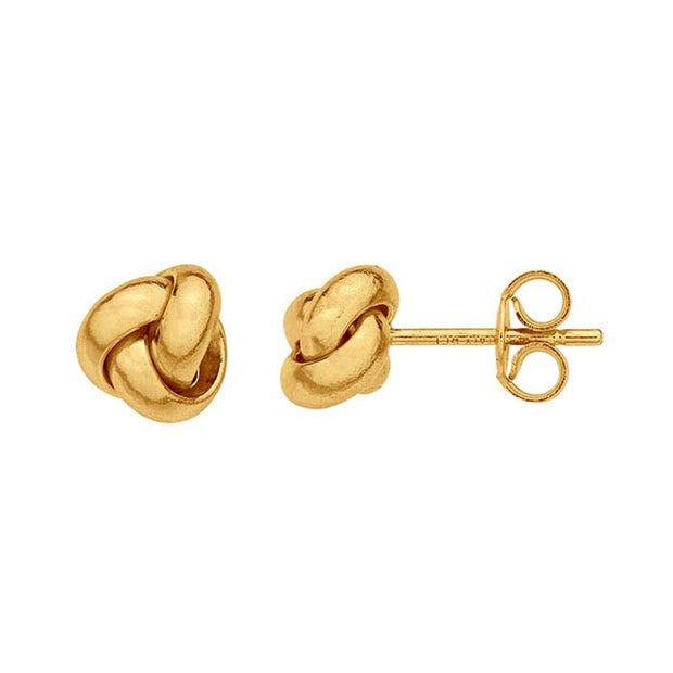 14k Gold Knotted Studs