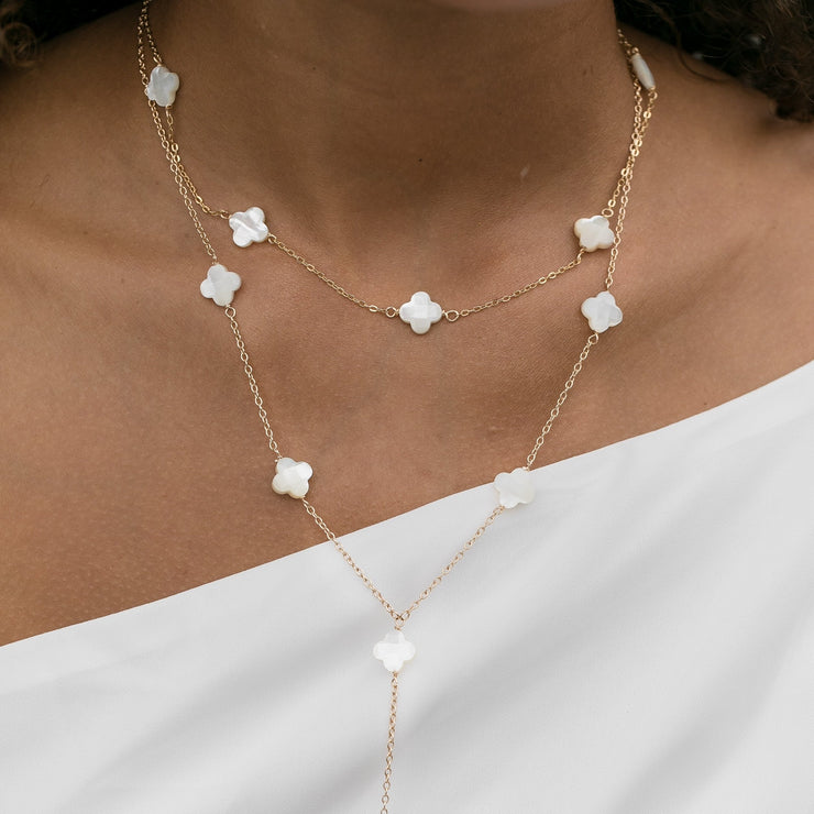 Uncommon Jewel: Five leaf clover pendant chain necklace – Nature's Lure